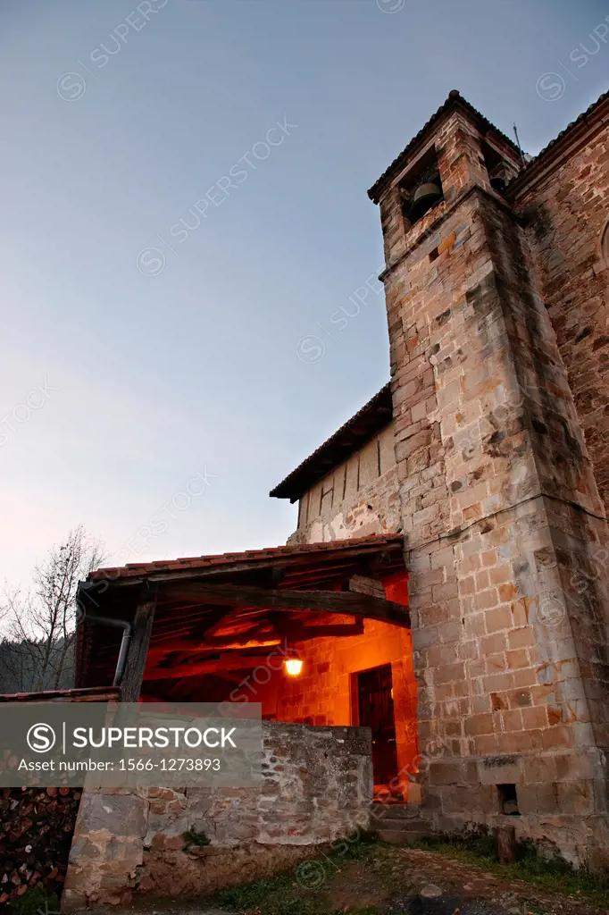 Church of Santa Maria Magdalena, Neighborhood of Marin, Eskoriatza, Gipuzkoa, Guipuzcoa, Goierri, Basque Country, Spain