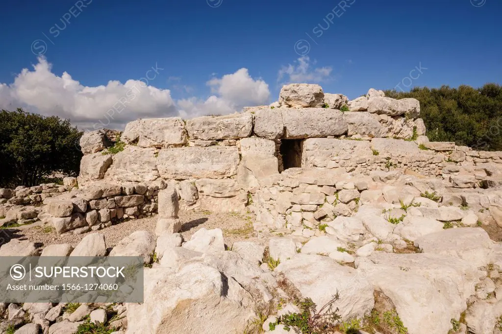 talayotic town Son Fornes, Montuiri, -1300-123 talayotic period a. C. - Region of Es Pla, Mallorca, Balearic Islands, Spain