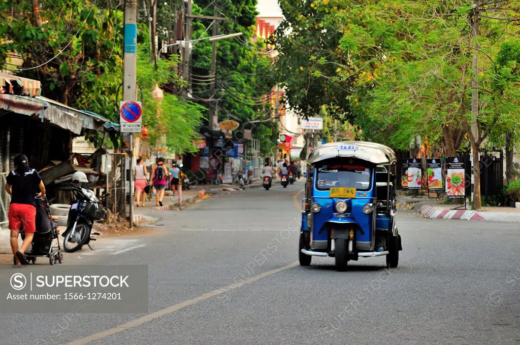 Ratpakinai Road, Chiang Mai, Thailand.