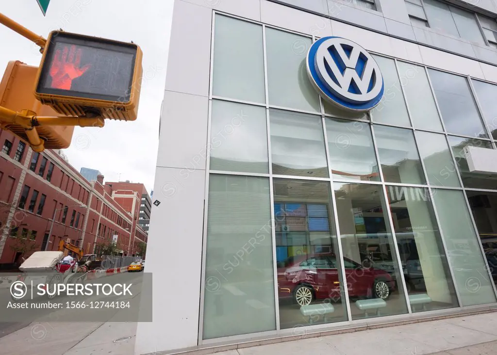 A Volkswagen dealer in Manhattan in New York on Tuesday, September 22, 2015. The U. S. Environmental Protection Agency has alleged that a defeat devic...