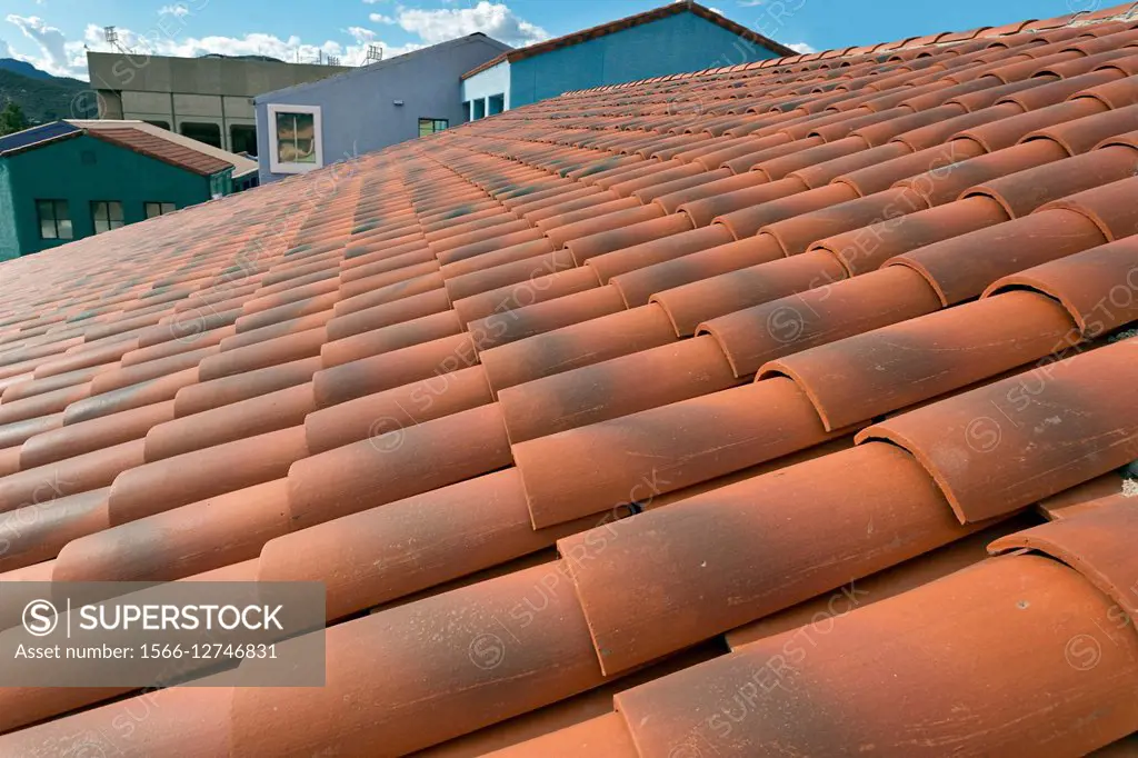 Red Spanish Tiled Roof, Tucson, Arizona.