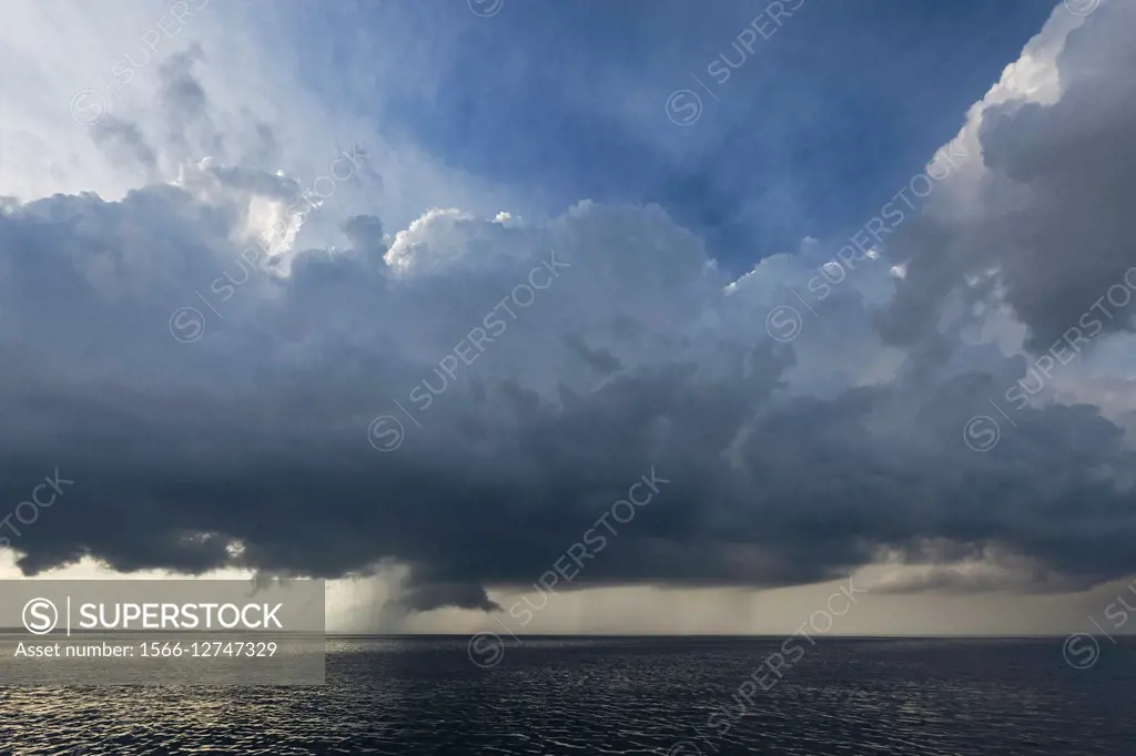Rainstorm over the Atlantic Ocean, Massachusetts.