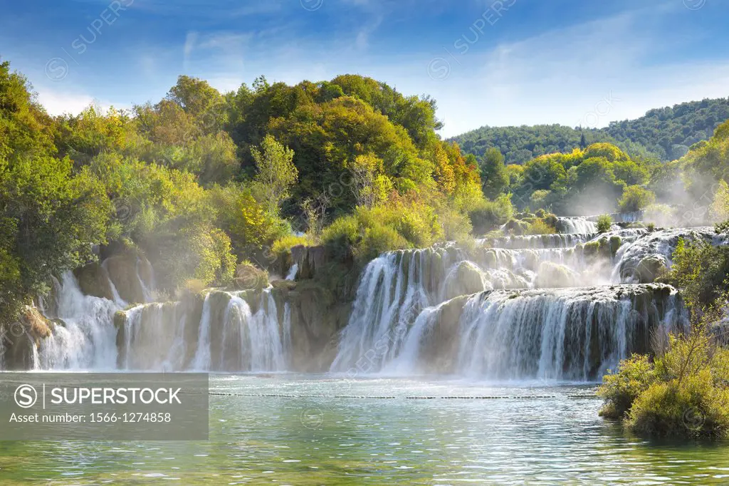 Croatia - Krka National Park, waterfalls on the Krka River, Croatia.