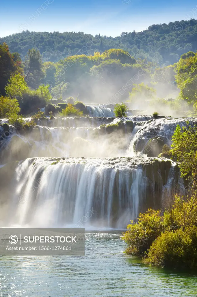 Croatia - Krka National Park, waterfall on the Krka River, Croatia.