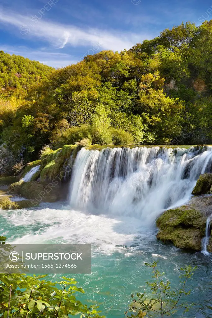 Croatia - Krka National Park, cascades on the Krka River, Croatia.