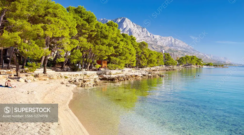Croatia - Makarska Riviera, coast near Brela Village, Dalmacia, Croatia.
