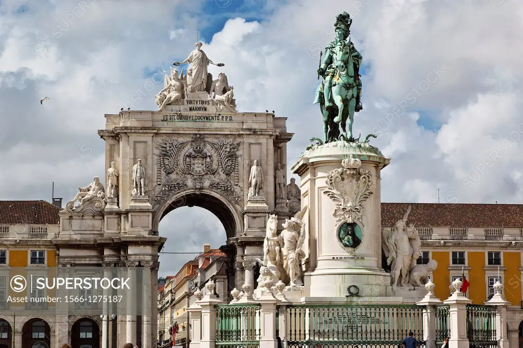 commerce square in lisbon. portugal
