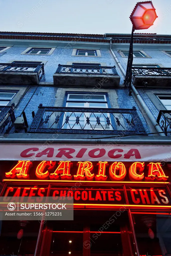 carioca coffee shop in lisbon. portugal