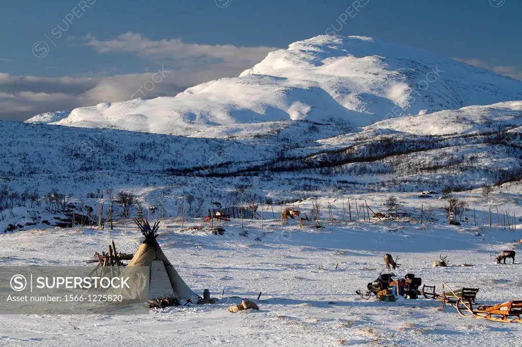 Sami camp in Norway.