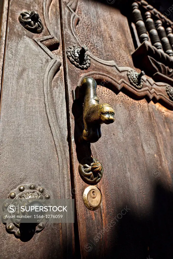 old door in antigua. guatemala