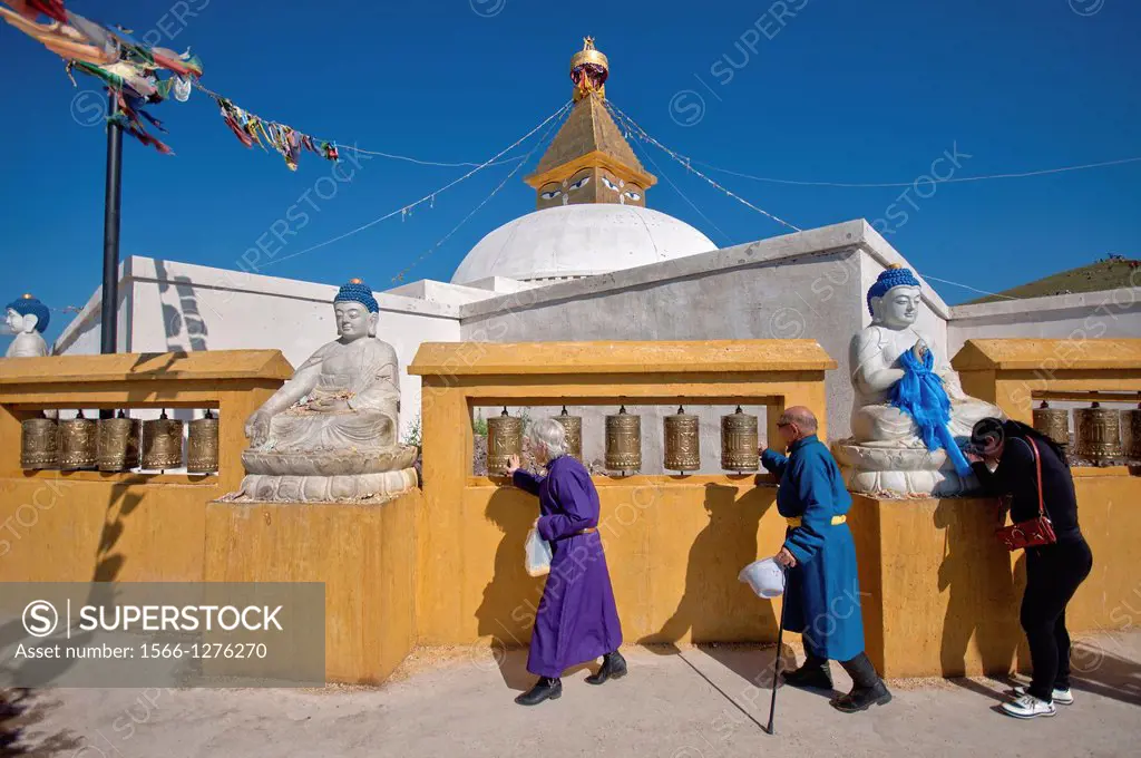 Stupa at Amarbayasgalant monastery. Mongolia, Selenge, Amarbayasgalant Khiid.