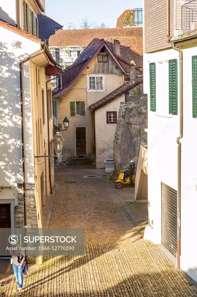 Old town Aarau, Canton Aargau, Switzerland.