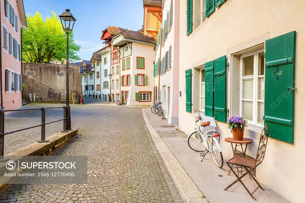 Old town Aarau, Canton Aargau, Switzerland.