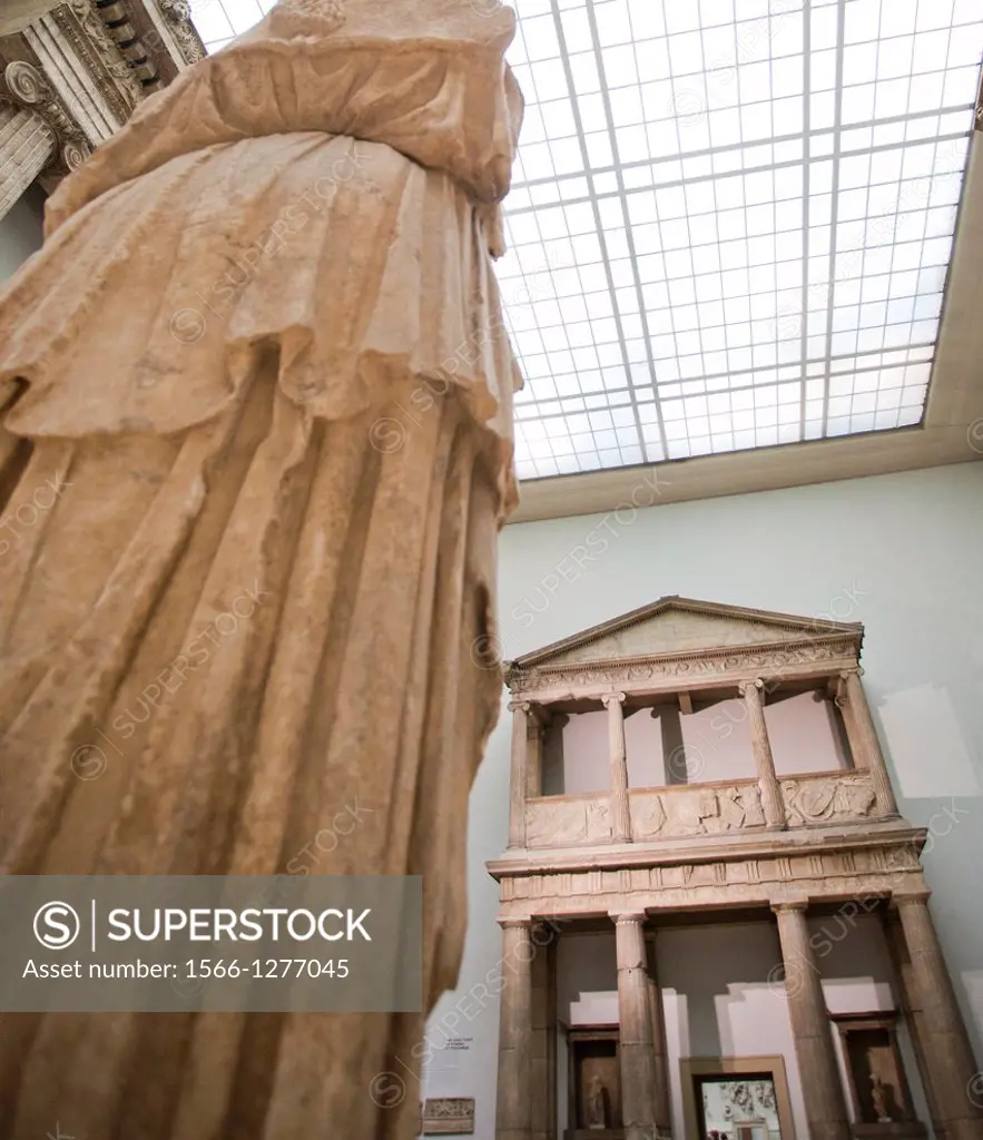 The propylon of the Sanctuary of Athena Nikephoros from the Pergamon Acropolis, Pergamon Museum, Museum Island, Berlin, Germany, Europe.