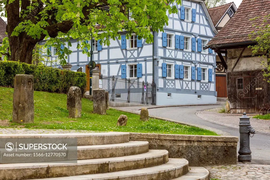 Medieval town Allschwil, Basel, Canton Basel-Landschaft, Switzerland.