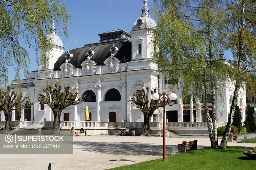 The Casino and theatre Beno Besson at the Place d'Armes at Yverdon-les-Bains, Switzerland.