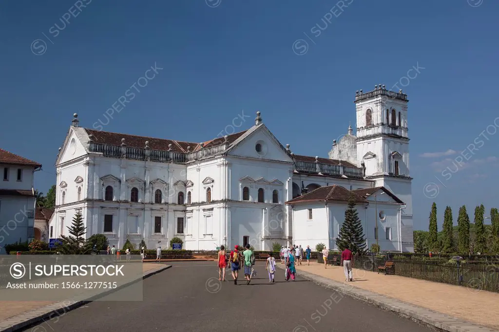India , Goa State,Old Goa City (W.H.), St. Catherine of Alexandria Cathedral.