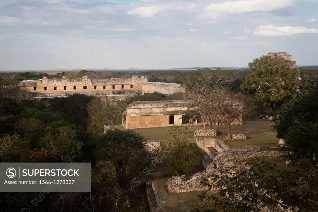 Mayan arqueological site Uxmal, Peninsula Yucatan, Mexico.