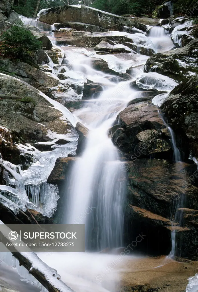Swiftwater Falls, Franconia Notch State Park, New Hampshire.