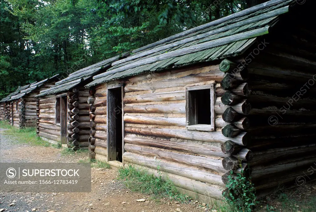 Soldier huts, Morristown National Historic Park, New Jersey.