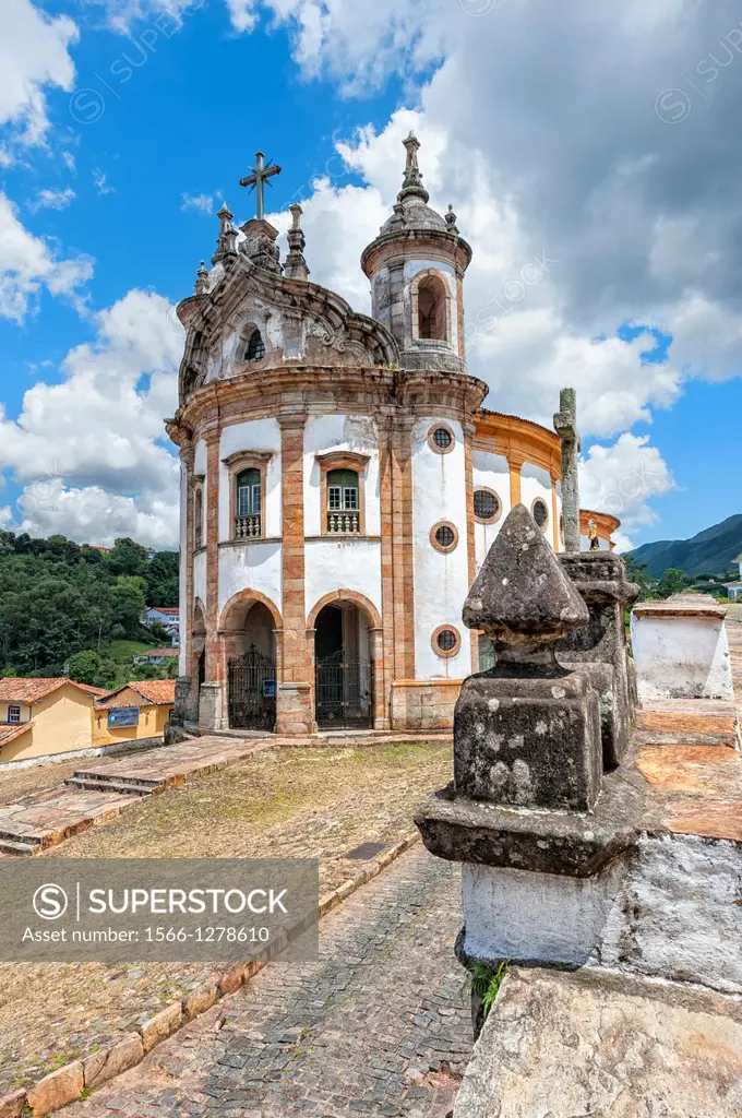 Nossa Senhora do Rosario Church, Ouro Preto, Minas Gerais, Brazil.