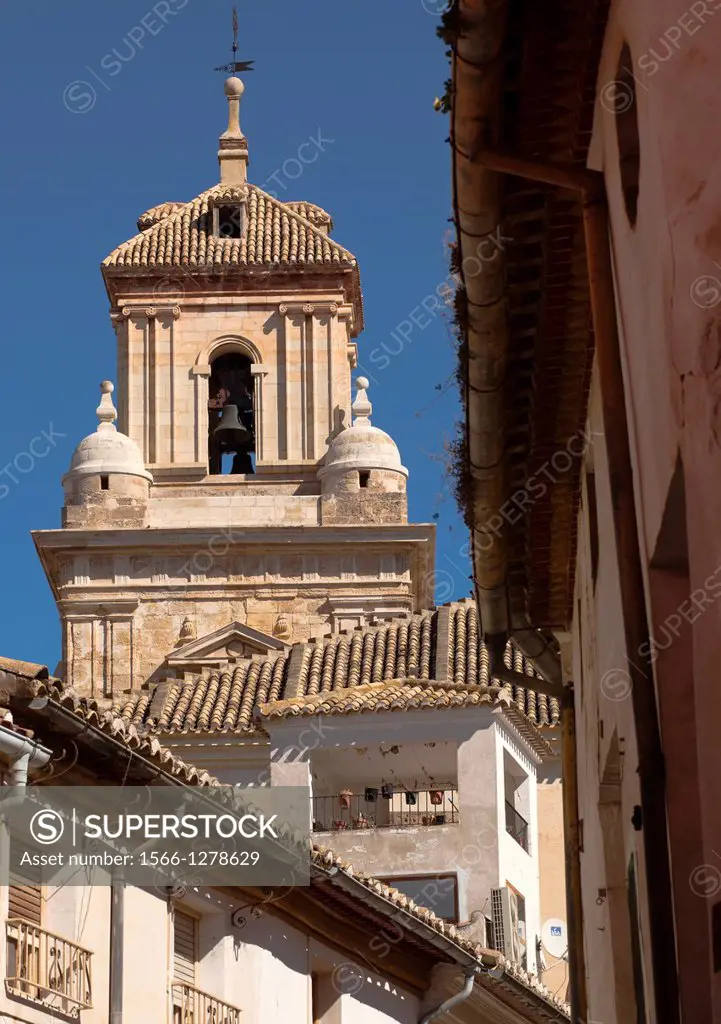 Bell tower, Salvador church, Caravaca de la Cruz, Murcia province, Spain, Europe.
