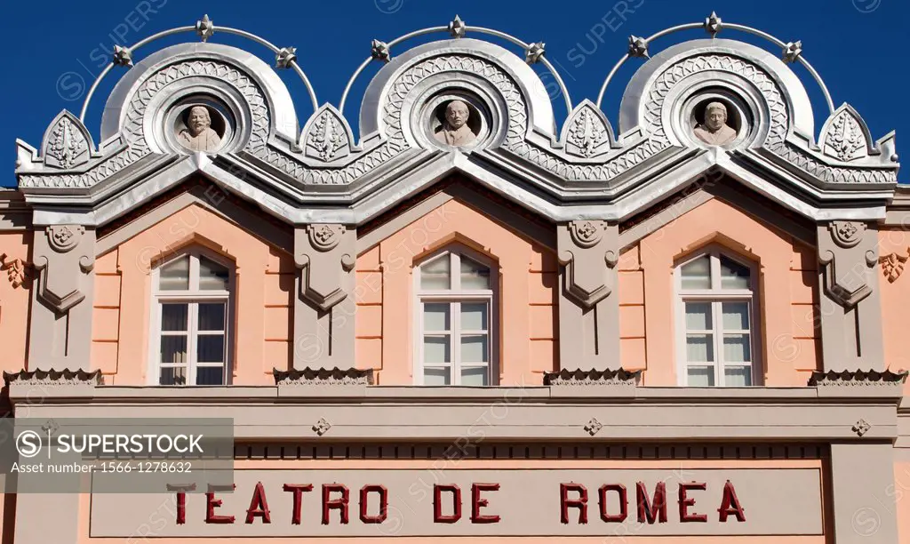 Romea Theater, Square Julián Romea, City of Murcia, South Eastern, Spain, Europe.