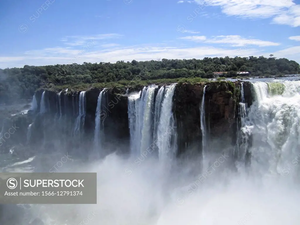 Iguassu (Iguazu) Falls, Argentina and Brazil border, South America.