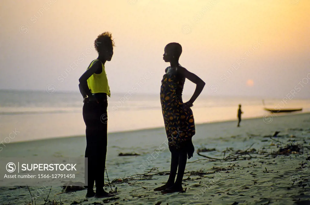 beach, Guinea, West Africa.