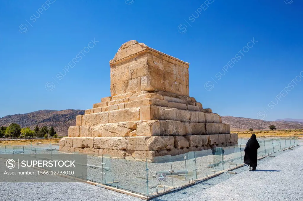 Iran, Pasargadae City, Tomb of Cyrus.