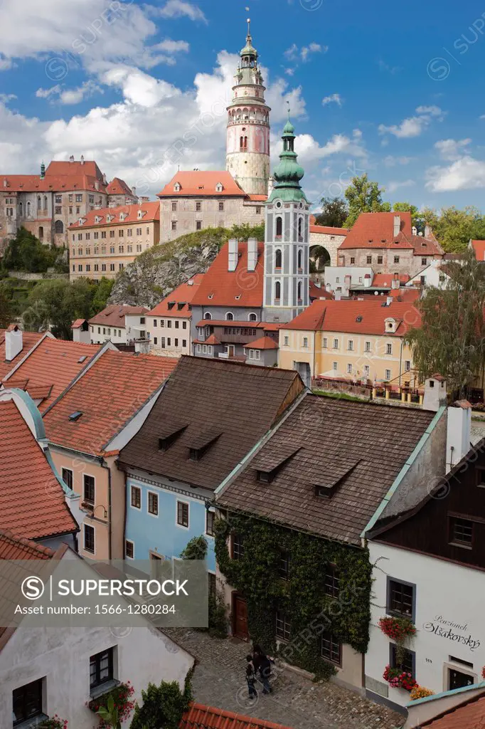 Historic old town, UNESCO World Heritage Site, Cesky Krumlov, Czech Republic, Europe.
