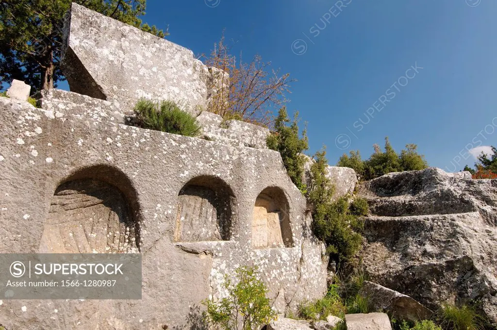 Antique city of Termesos (Termessus) Taurus Mountain, Turkey, Western Asia.