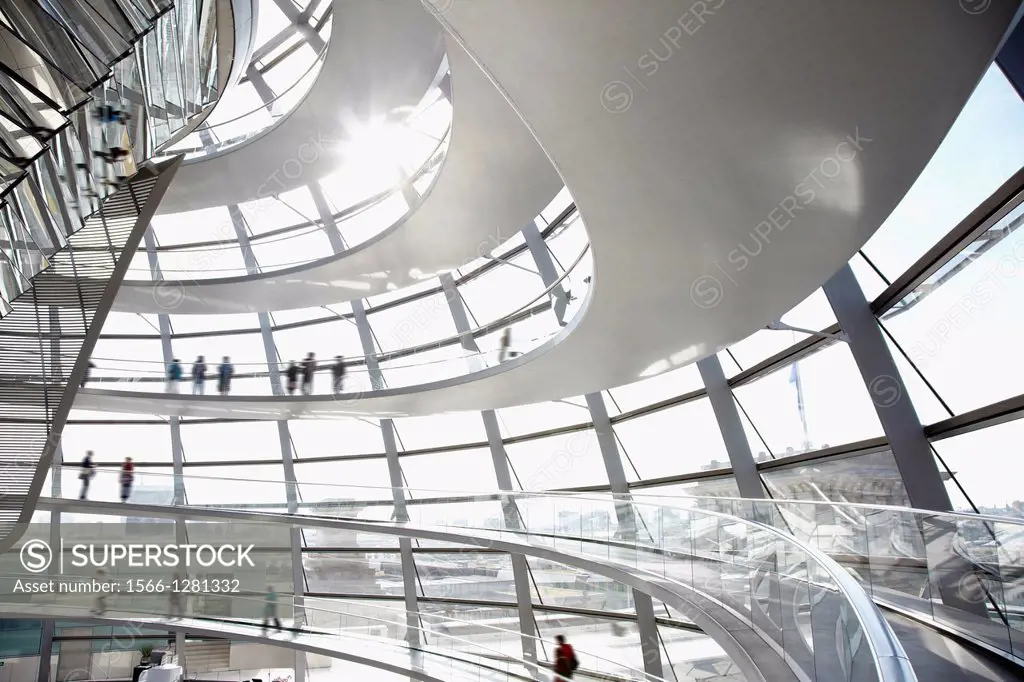 Reichstag Dome, Berlin modern achitecture of the government building