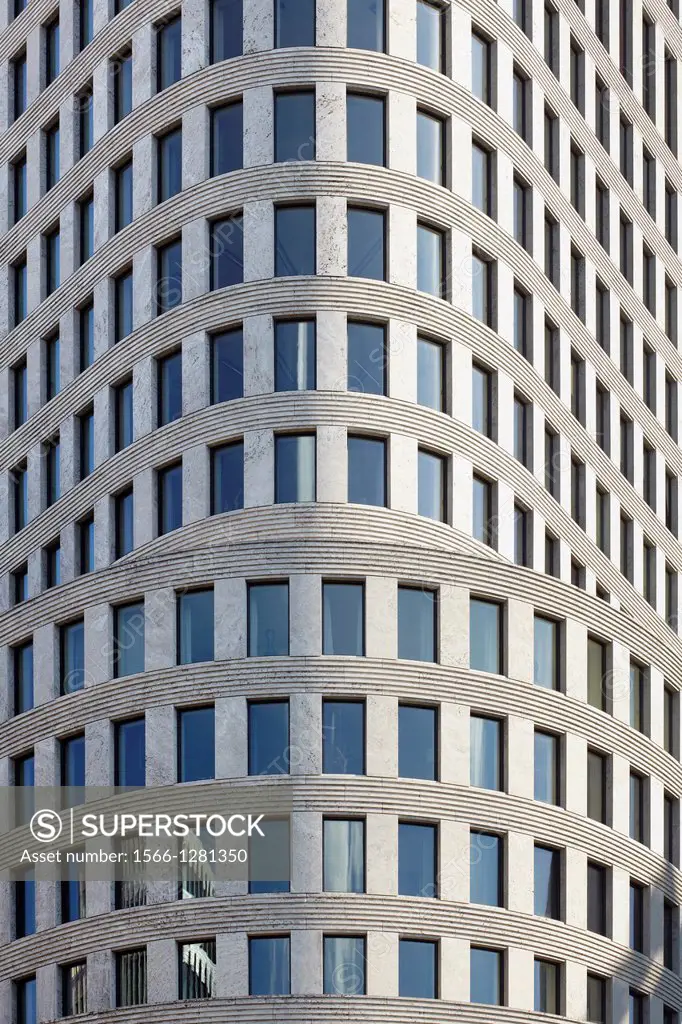 Skyscraper facade in Berlin, Kurfurstendamm