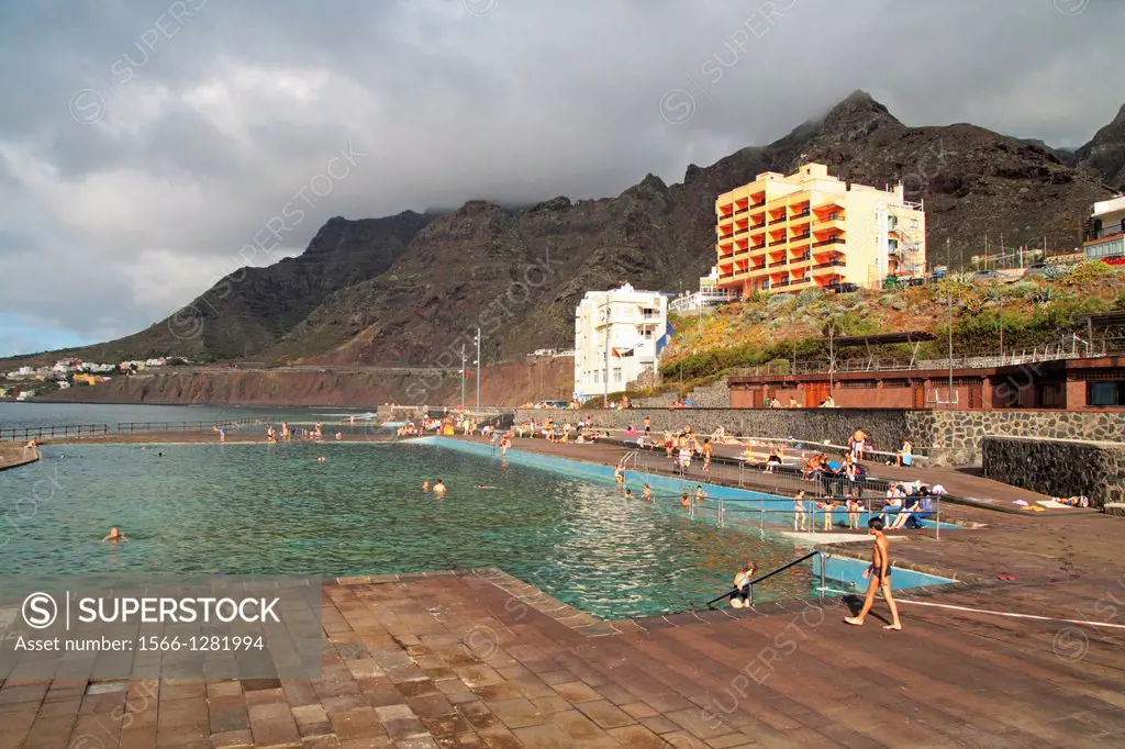 Low tide pools on the island of Tenerife