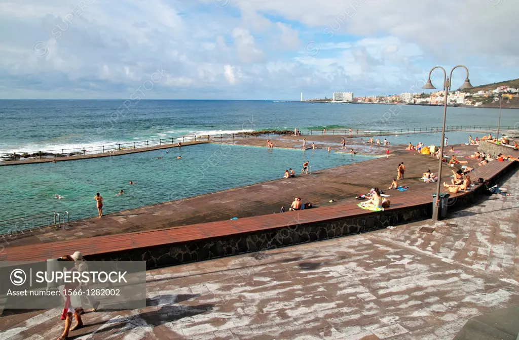 Low tide pools on the island of Tenerife