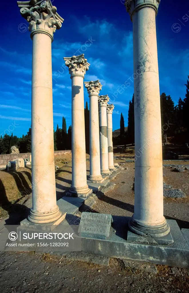 old pillars from RomanTtemple at Kos island, Greece