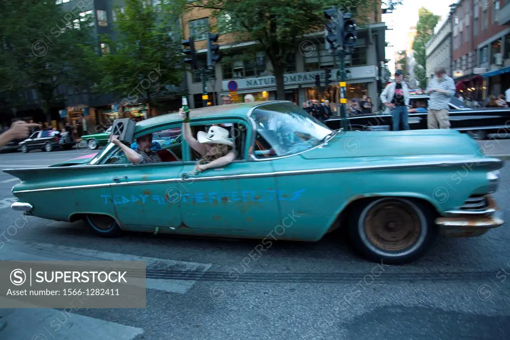 Car carnival,´greasers´ Stockholm