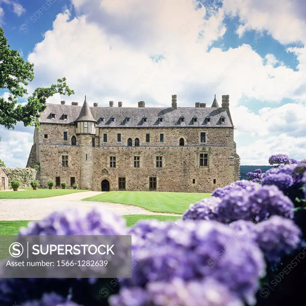 ´La Roche-Jagu´ castle 15th Century Brittany France.