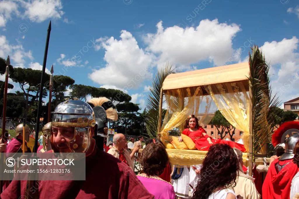 21 April 2013 - 2766 Birthday - Birth of Rome celebrations at the Circus Maximus, Rome, Italy.