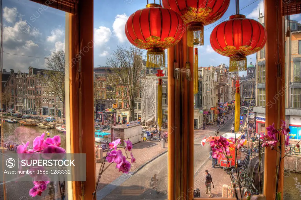 oriental city chinese restaurant in old town. amsterdam.