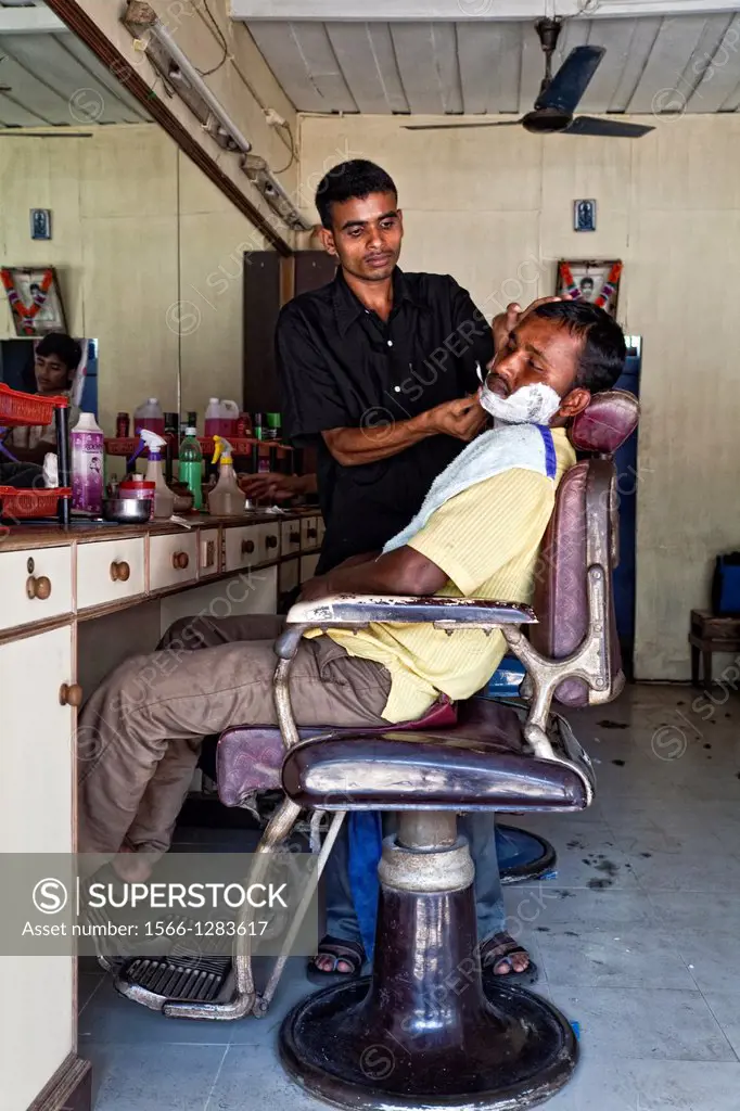 hair salon in margao. india.