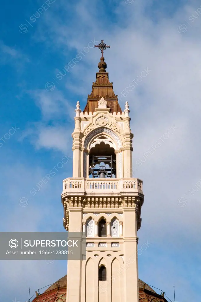 Tower of San Manuel y San Benito church. Madrid, Spain.