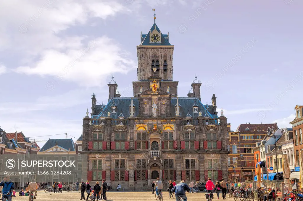 City hall, Delft, South Holland, Netherlands.