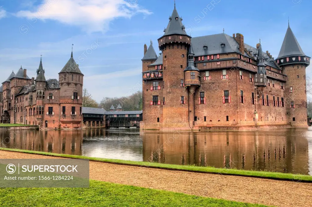 Castle De Haar, Haarzuilens, Utrecht, Netherlands.