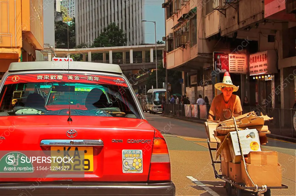 Hong Kong- Sheung Wan district at Hong Kong.