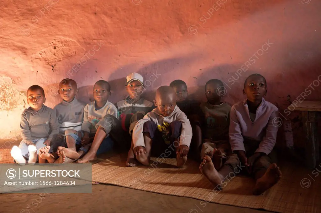 Children in Xhosa Village, Wild Coast, Eastern Cap, South Africa.