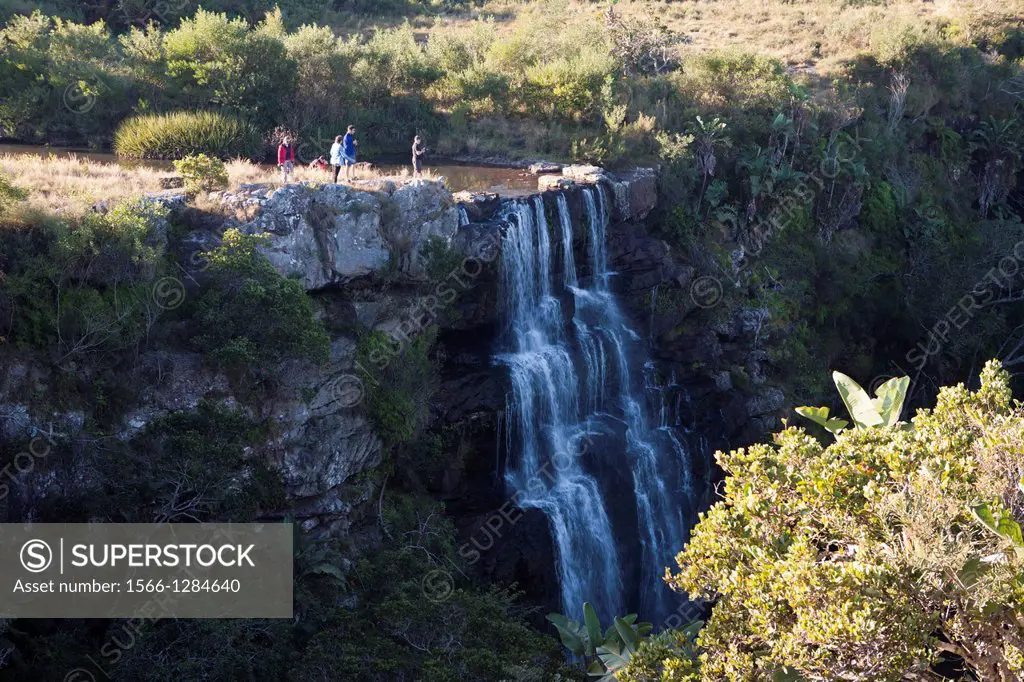 Waterfall at Wild Coast, Mbotyi, Eastern Cap, South Africa.
