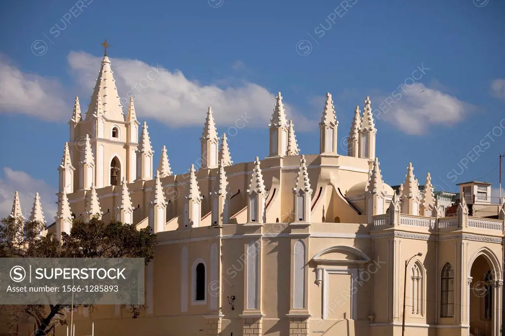 church Iglesia del Santo Angel Custodio in Havana, Cuba, Caribbean.