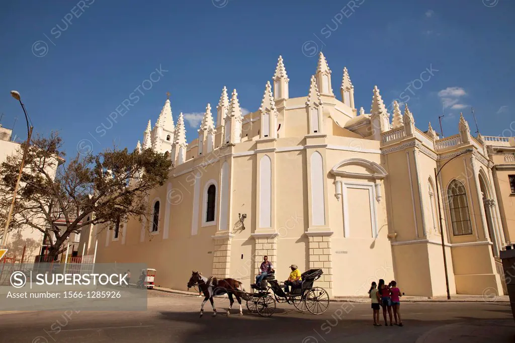 church Iglesia del Santo Angel Custodio in Havana, Cuba, Caribbean.